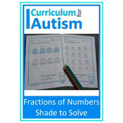 Fractions of Numbers Shade to Solve Worksheets